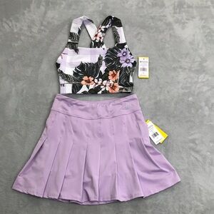 Eleven By Venus Williams  Flutter Skirt and  Tropicana Sports Bra Size XS  New